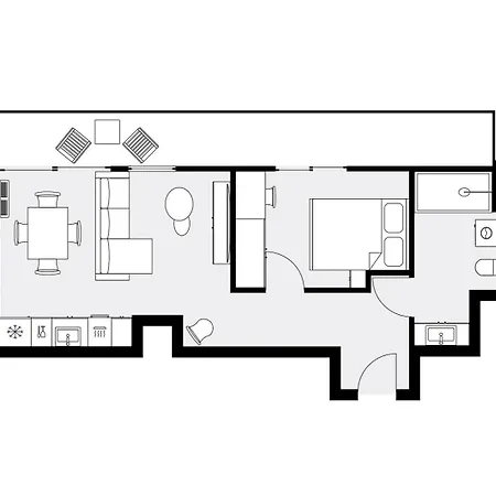 Appartamento Urban Global Premium, 8th Floor, No 14, Free Garage, Self Check-in, No Deposit *