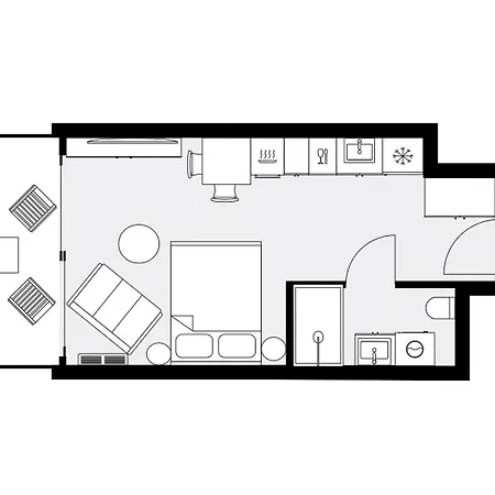 Apartment Urban Global Premium, 8th Floor, No 14 - Air Condition - Balcony - Free Garage